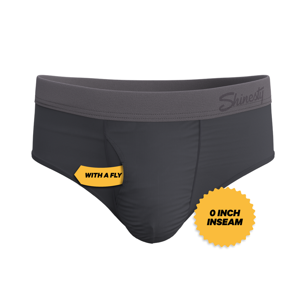The Slate Expectations | Grey Tonal Ball Hammock® Pouch Underwear Briefs - Shinesty