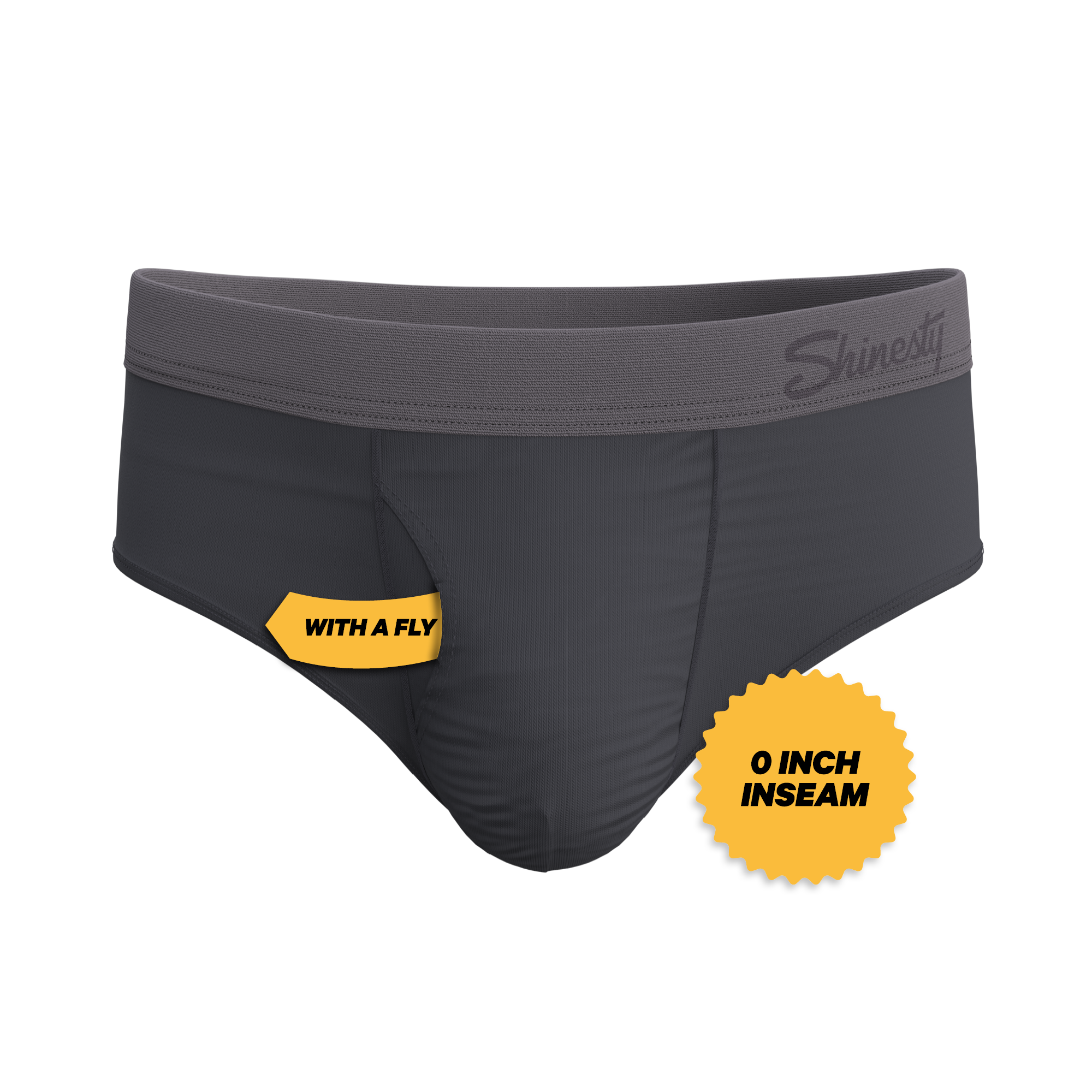 The Slate Expectations | Grey Tonal Ball Hammock® Pouch Underwear Briefs - Shinesty