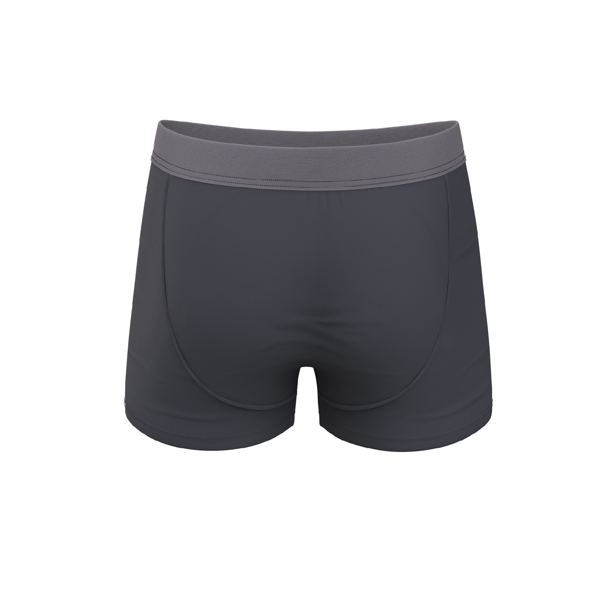 The Slate Expectations | Grey Tonal Ball Hammock® Pouch Trunks Underwear - Shinesty