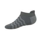 The Sleek | Gray Waves Heel Hammock™ Ankle Socks - Shinesty