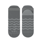 The Sleek | Gray Waves Heel Hammock™ Ankle Socks - Shinesty