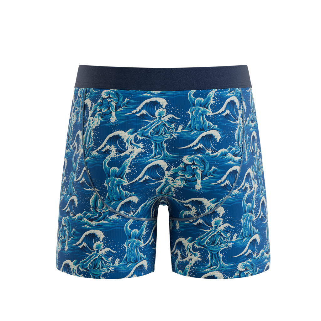 The Slippery When Wet | Naughty Wave Ball Hammock® Pouch Underwear With Fly - Shinesty