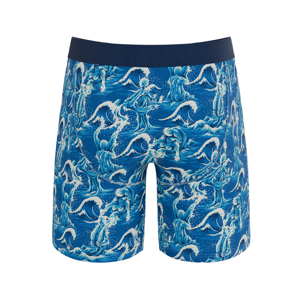 The Slippery When Wet | Naughty Wave Ball Hammock® Boxer - Long Leg - Shinesty