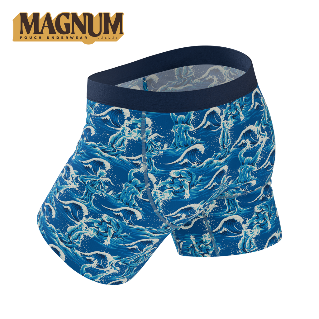 The Slippery When Wet | Naughty Wave Ball Hammock® Magnum Big Pouch Underwear - Shinesty