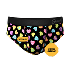 The Smooth Talker | Candy Hearts Ball Hammock® Pouch Underwear Briefs - Shinesty