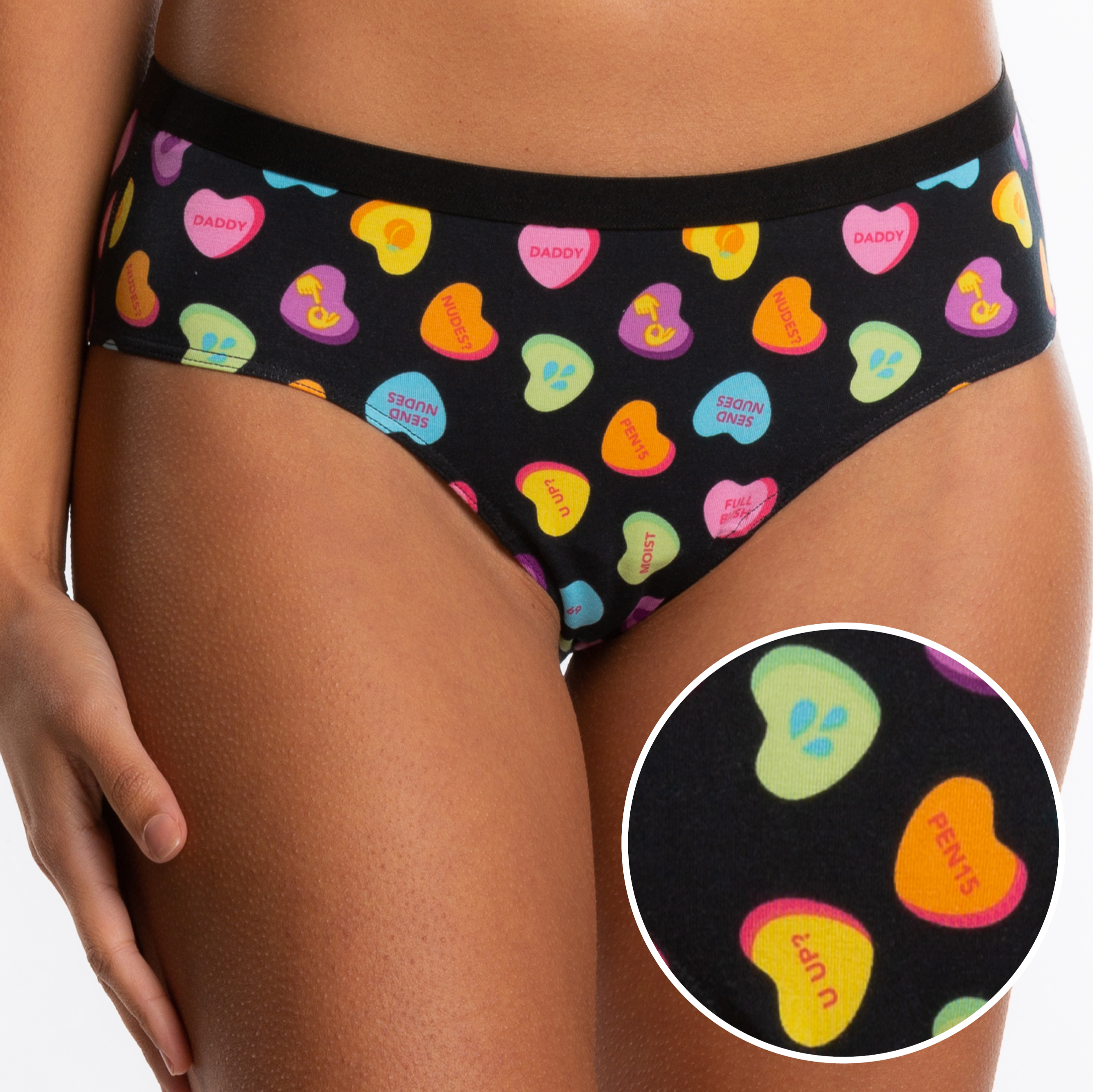The Smooth Talker | Candy Hearts Cheeky Underwear - Shinesty