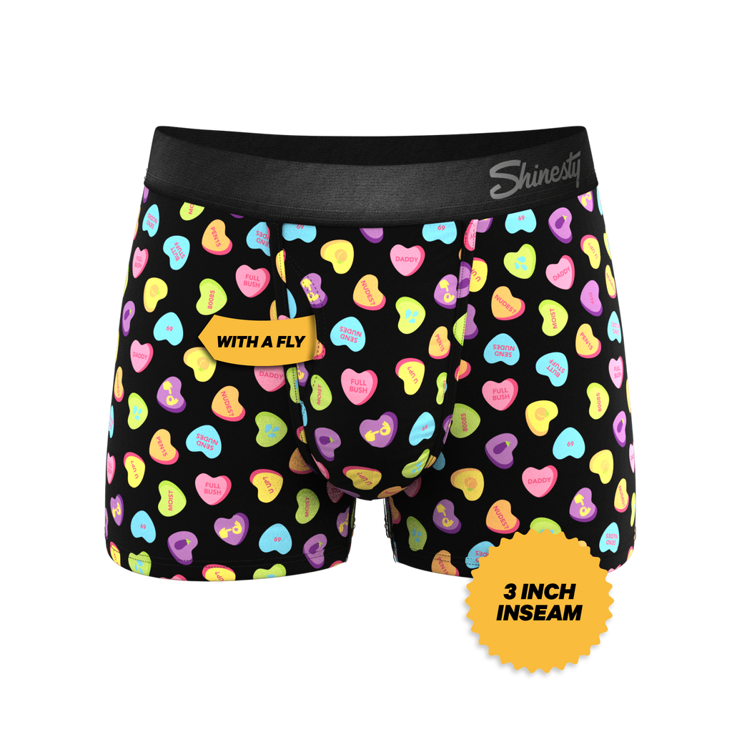 The Smooth Talker | Candy Hearts Ball Hammock® Pouch Trunks Underwear - Shinesty