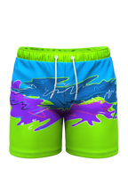 The Snack Shack | Retro Neon Ball Hammock® Pouch 5" Swim Trunks - Shinesty