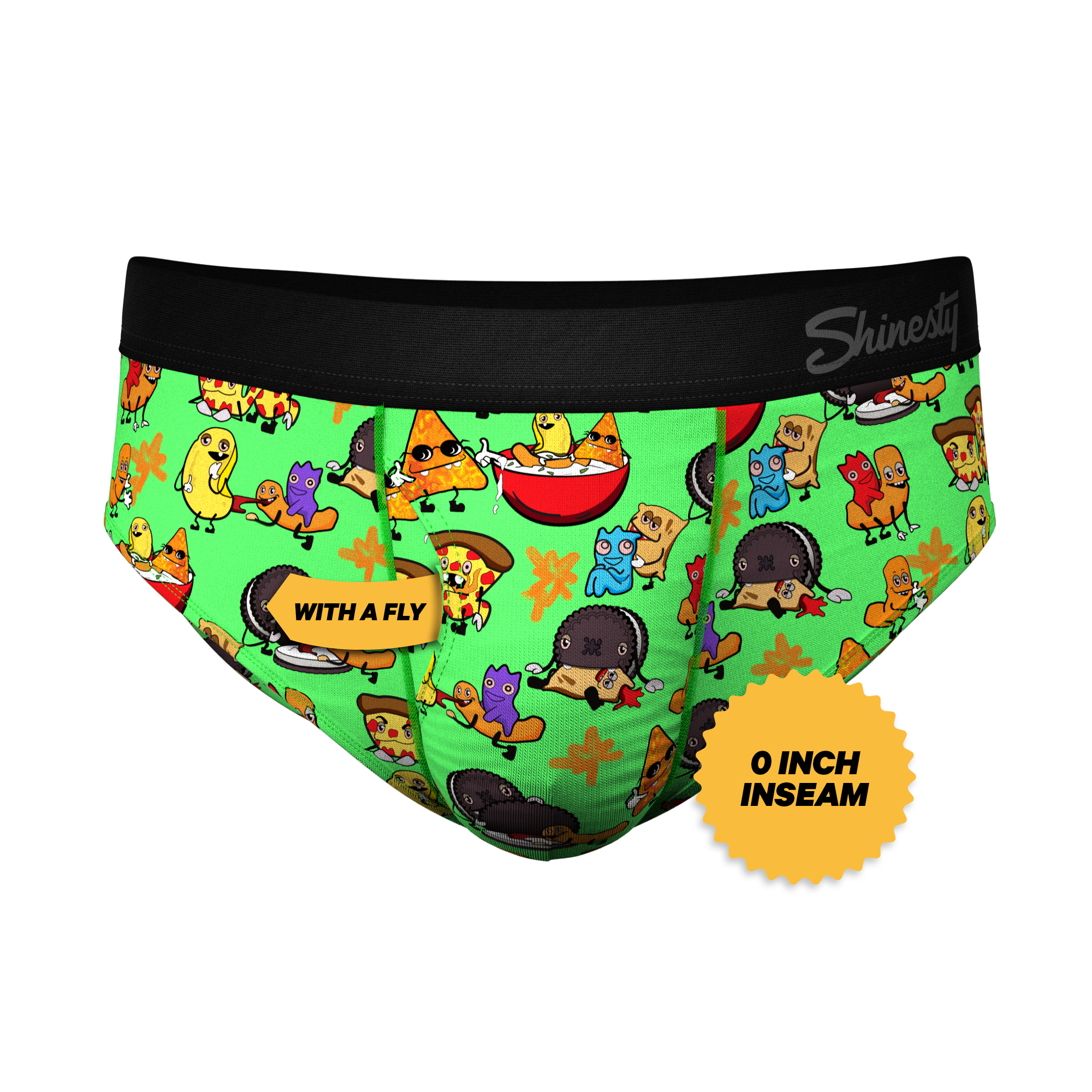 The Snackhanalia | Junk Food Ball Hammock® Pouch Underwear Briefs - Shinesty