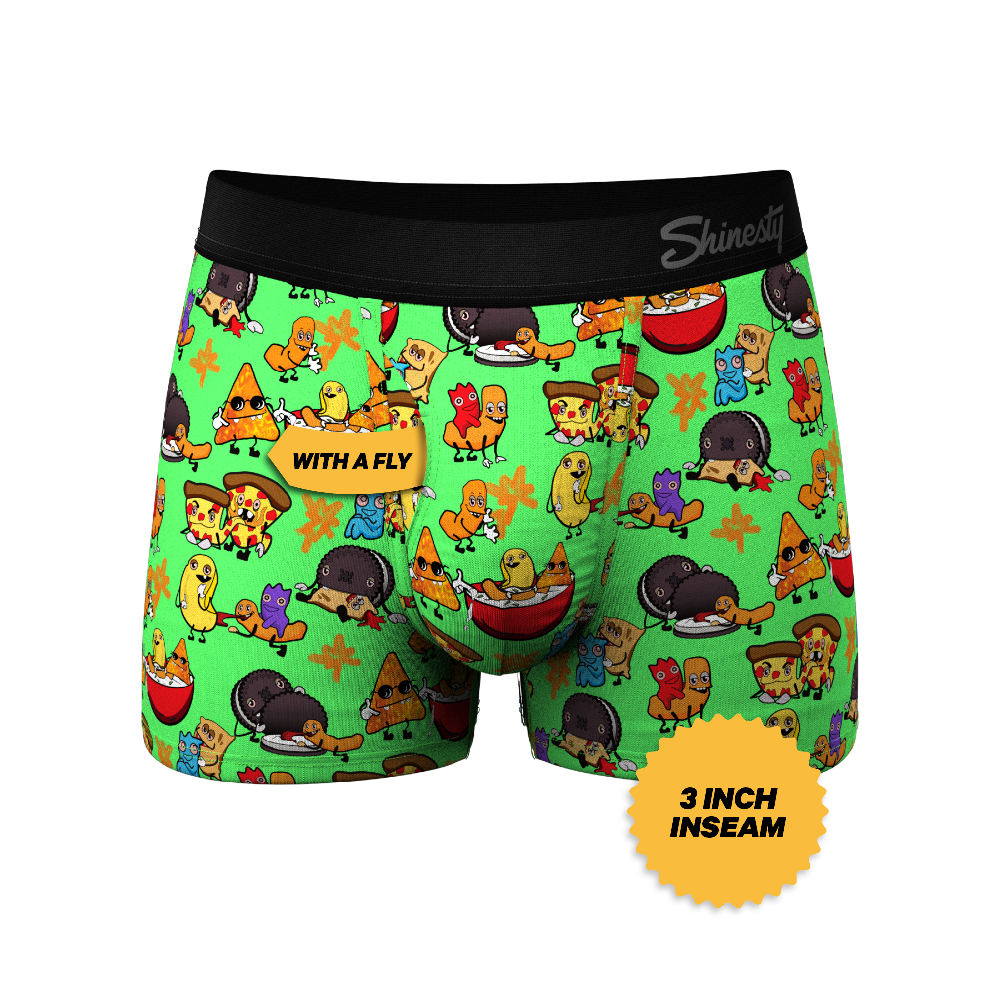 The Snackhanalia | Junk Food Ball Hammock® Pouch Trunks Underwear - Shinesty