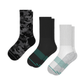 The Sneaky Three | Heel Hammock™ Crew Socks 3 Pack - Shinesty