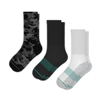 The Sneaky Three | Heel Hammock™ Crew Socks 3 Pack - Shinesty