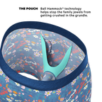 The Gardening Nips | Busty Floral Ball Hammock® Pouch Underwear With Fly - Shinesty
