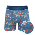 The Gardening Nips | Busty Floral Ball Hammock® Pouch Underwear With Fly - Shinesty