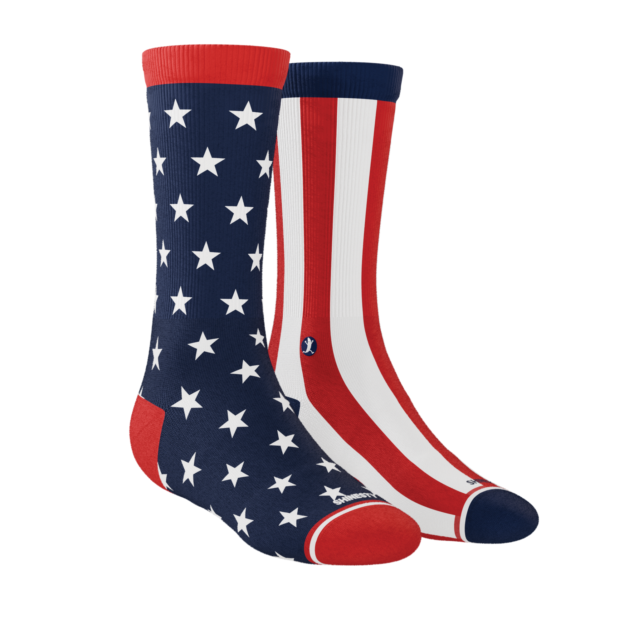 The Socky Balboa | American Flag Heel Hammock™ Crew Socks - Shinesty