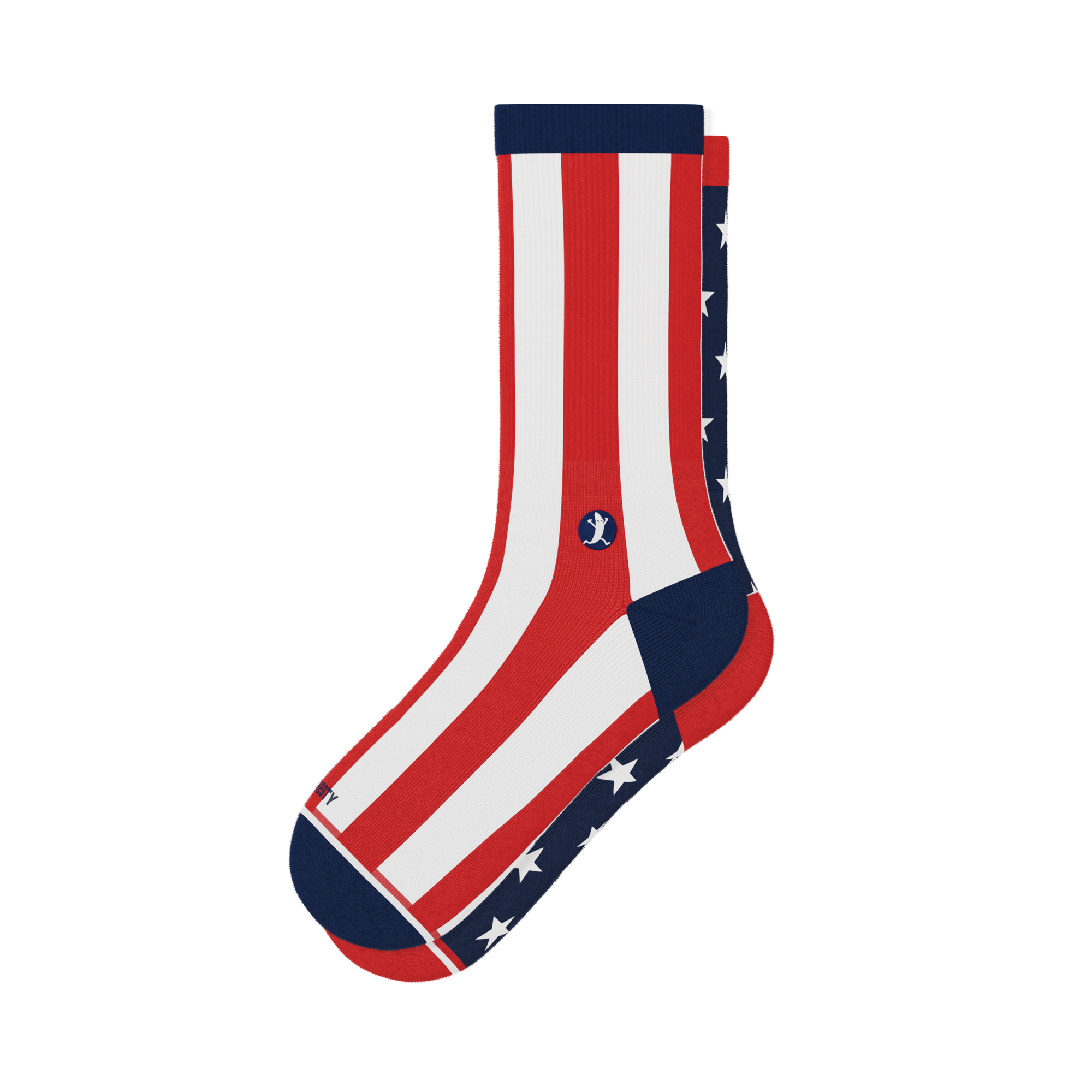 The Socky Balboa | American Flag Heel Hammock™ Crew Socks - Shinesty
