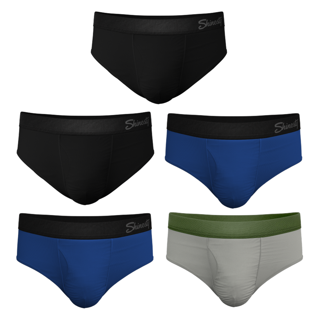 The 5 Solids | Ball Hammock® Pouch Briefs 5 Pack - Shinesty
