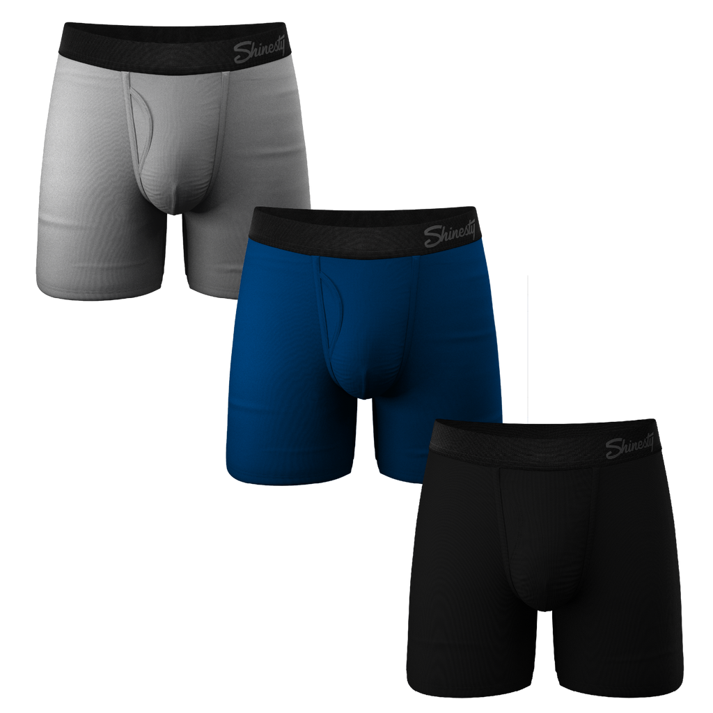 The Solid Dude | Ball Hammock® Pouch Underwear with Fly 3 Pack - Shinesty