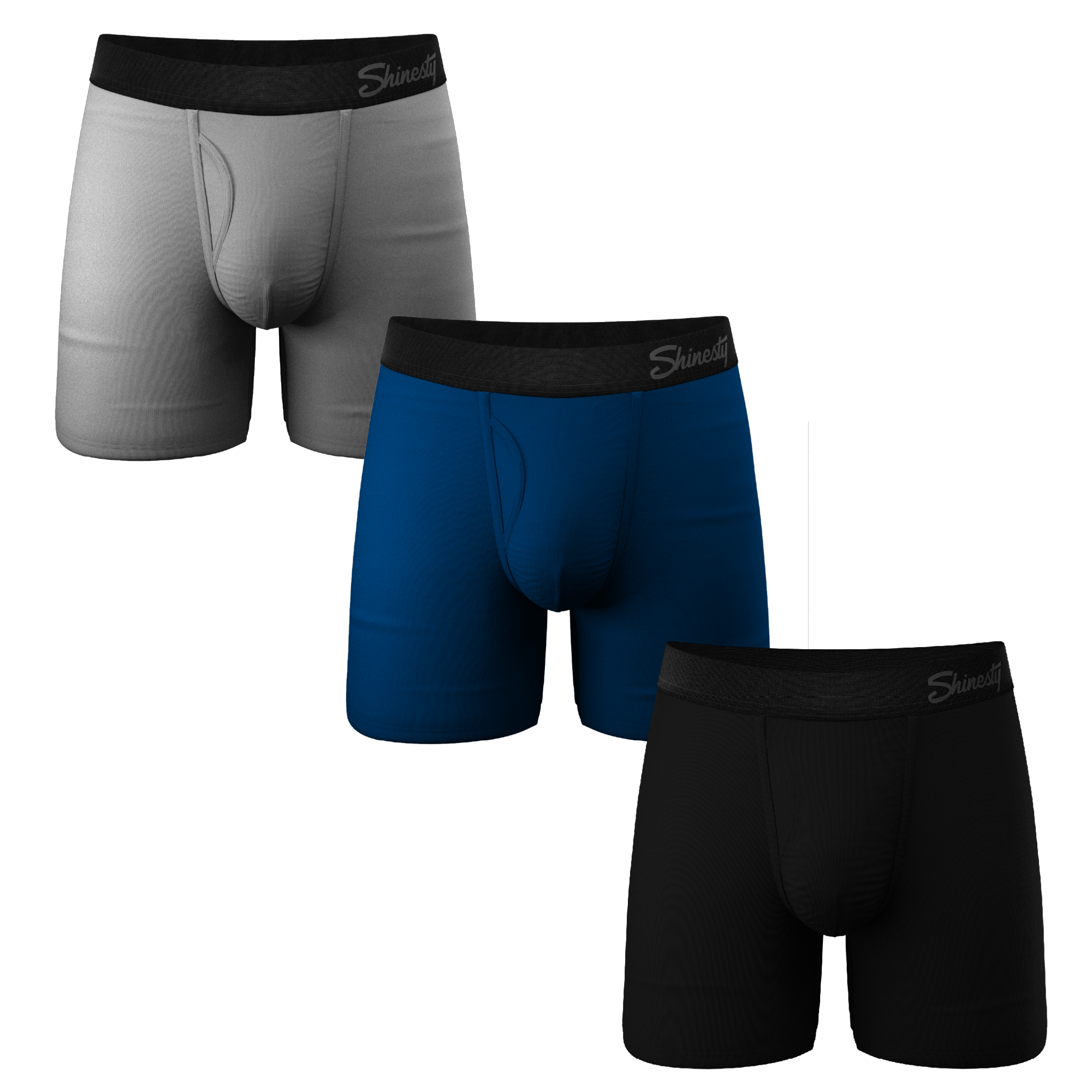 The Solid Dude | Ball Hammock® Pouch Underwear with Fly 3 Pack - Shinesty