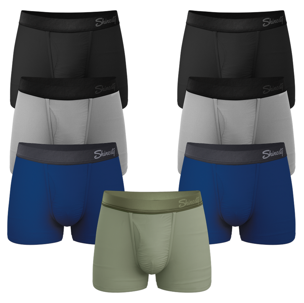 The 7 Solids | Ball Hammock® Pouch Trunks Underwear 7 Pack - Shinesty