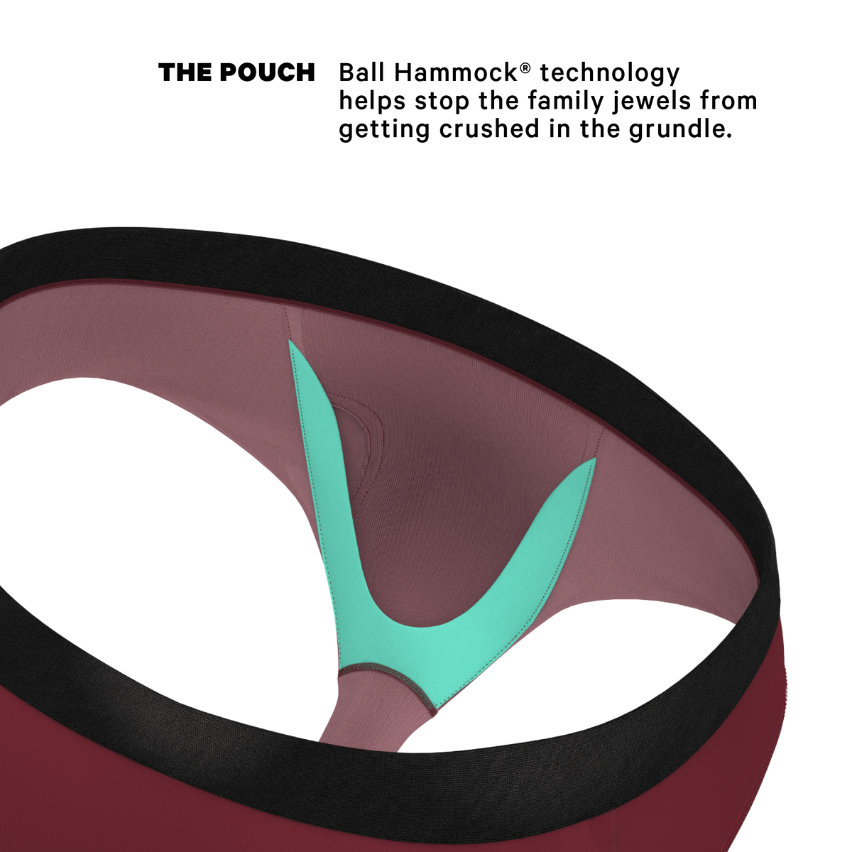 The Sommelier | Burgundy Ball Hammock® Pouch Underwear Briefs - Shinesty