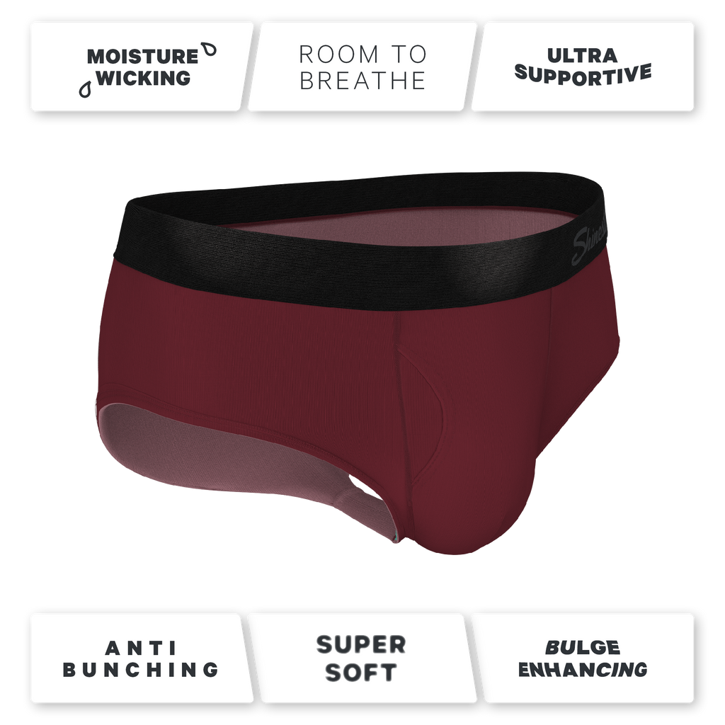 The Sommelier | Burgundy Ball Hammock® Pouch Underwear Briefs - Shinesty