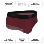 The Sommelier | Burgundy Ball Hammock® Pouch Underwear Briefs - Shinesty