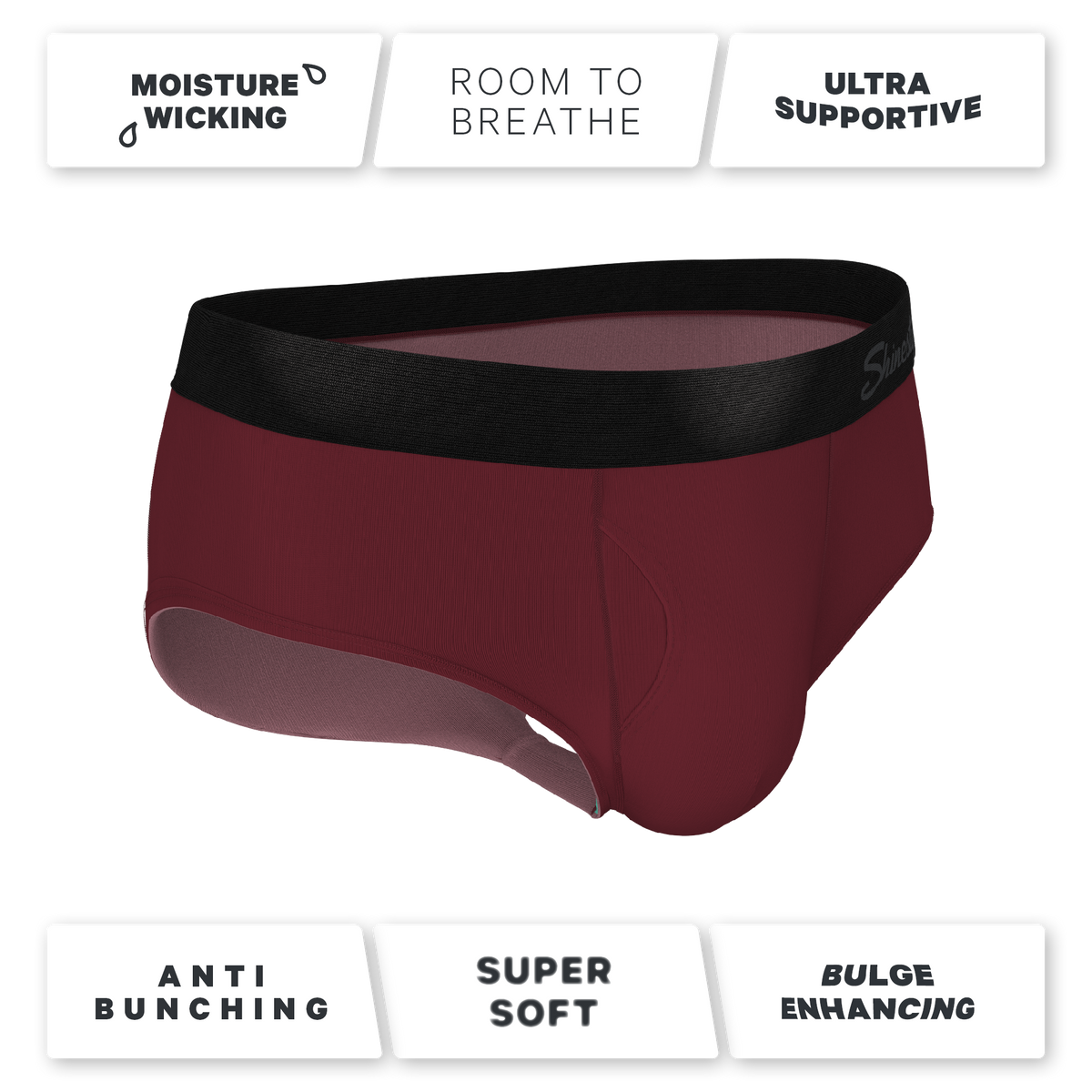 The Sommelier | Burgundy Ball Hammock® Pouch Underwear Briefs - Shinesty