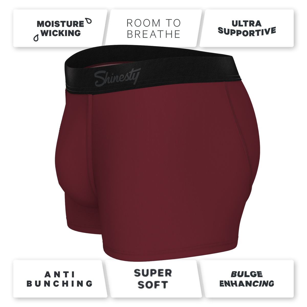 The Sommelier | Burgundy Ball Hammock® Pouch Trunks Underwear - Shinesty
