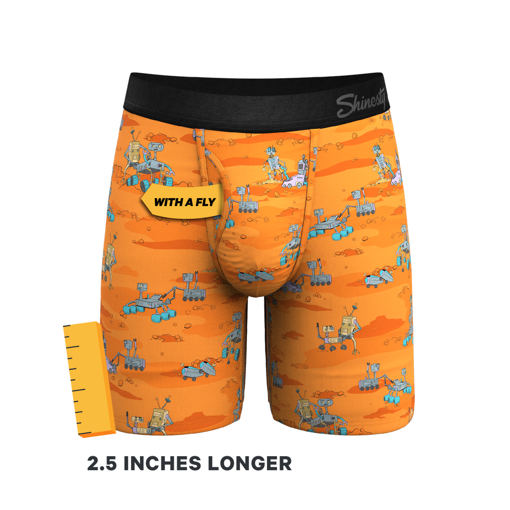 The Bend Rover | Space Robots Ball Hammock® Boxer - Long Leg - Shinesty
