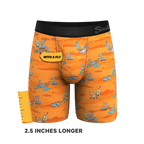 The Bend Rover | Space Robots Ball Hammock® Boxer - Long Leg - Shinesty