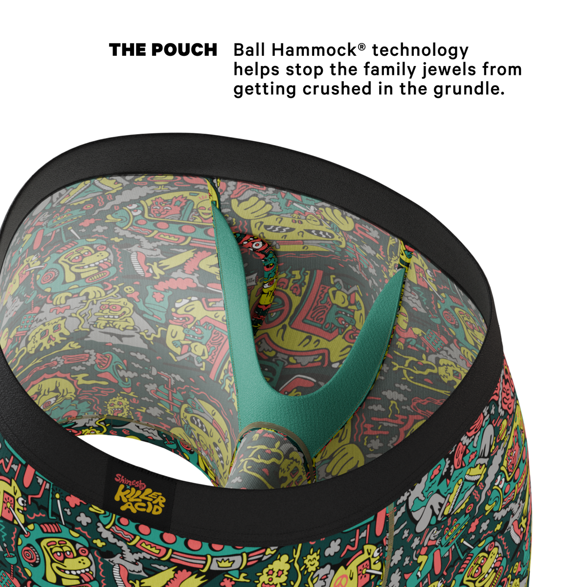 The Spaced Out | Shinesty X Killer Acid Ball Hammock® Pouch Underwear With Fly - Shinesty