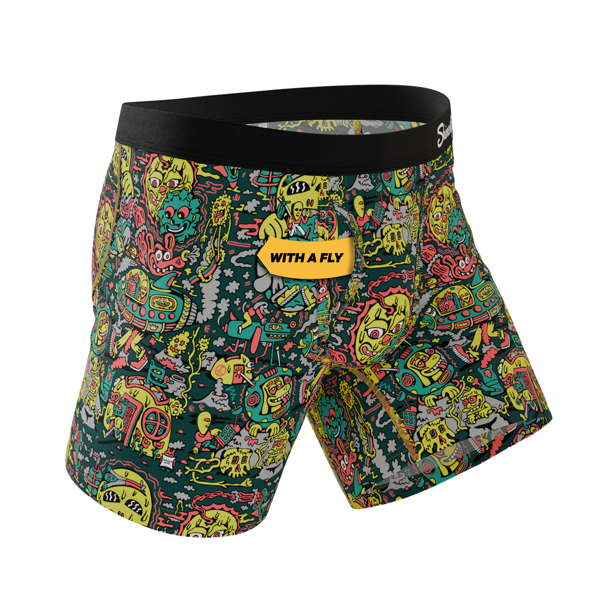 The Spaced Out | Shinesty X Killer Acid Ball Hammock® Pouch Underwear With Fly - Shinesty