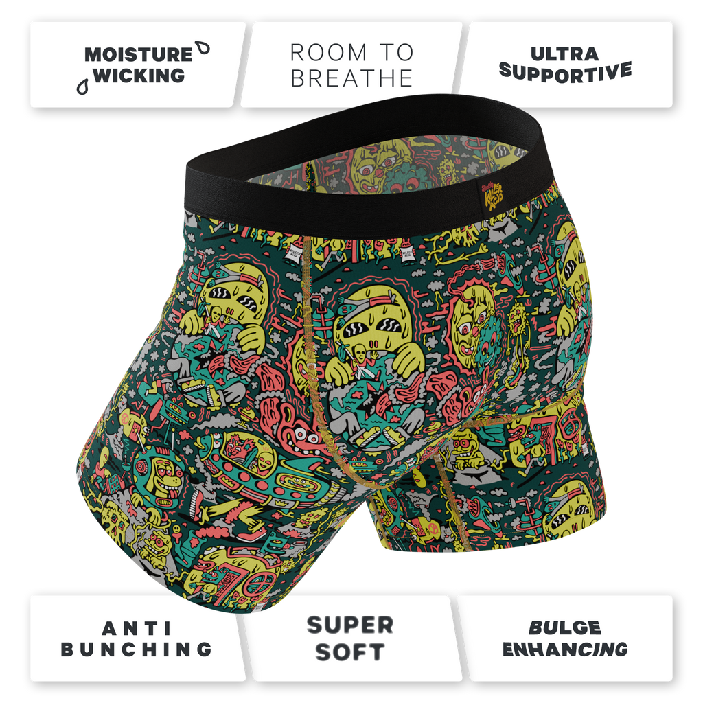The Spaced Out | Shinesty X Killer Acid Ball Hammock® Pouch Underwear With Fly - Shinesty