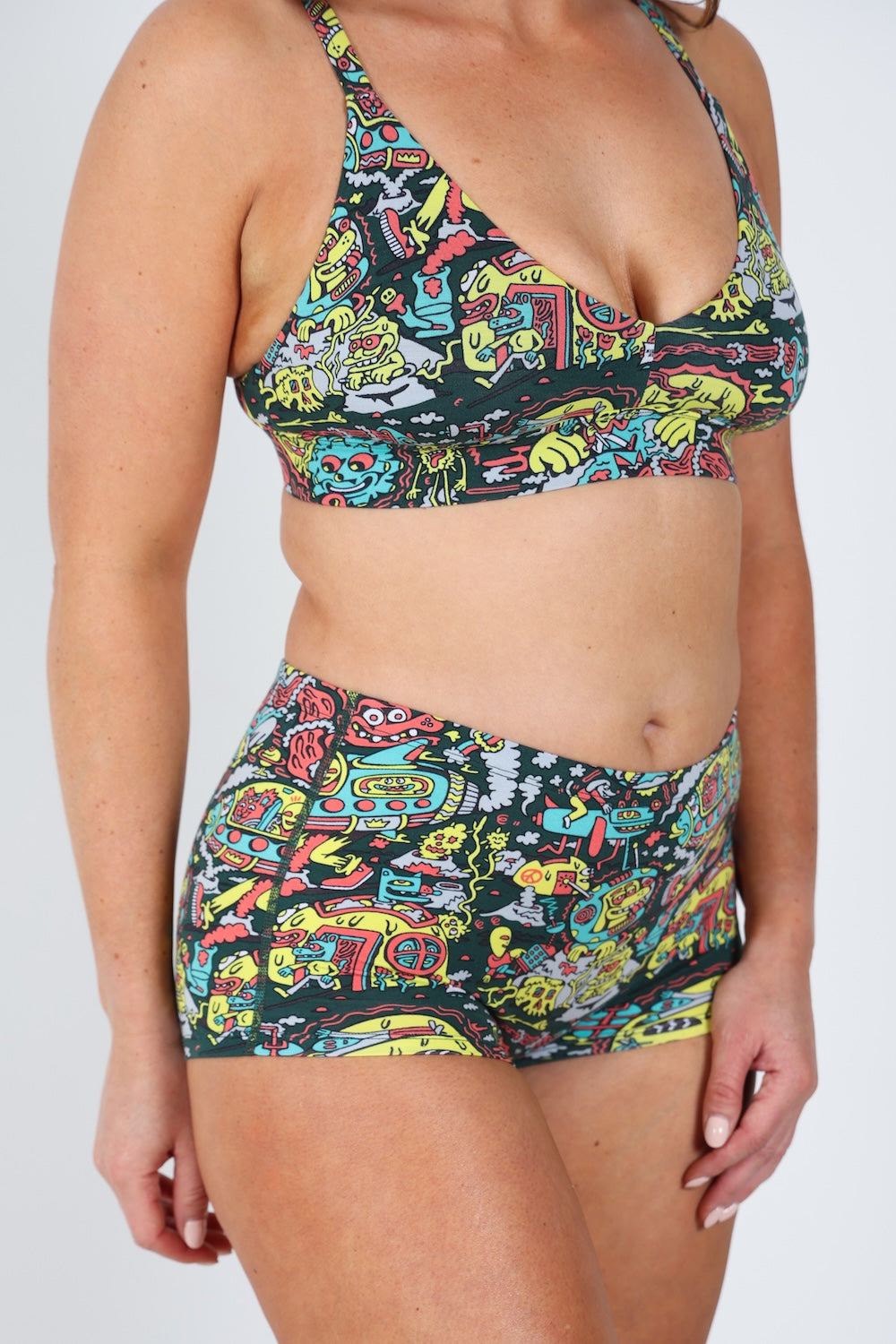 The Spaced Out | Shinesty X Killer Acid Modal Boyshort Underwear - Shinesty