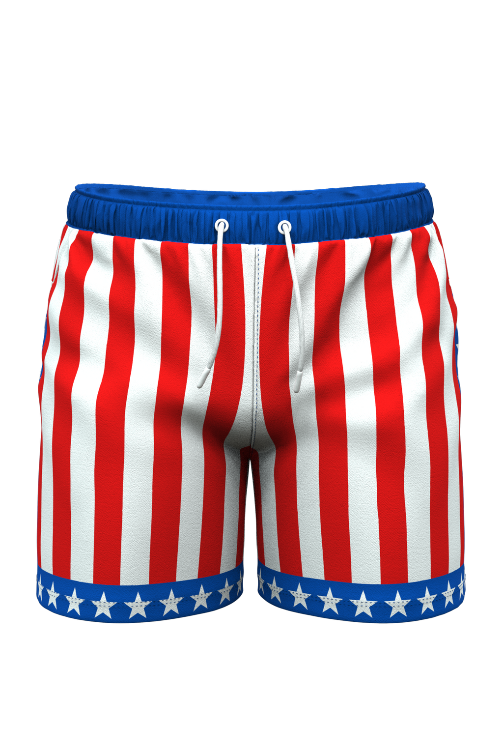 The Spacious Skies | Retro Usa Ball Hammock® Pouch 8" Swim Trunks - Shinesty