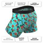 The Squawk Tease | Tropical Parrot Ball Hammock® Pouch Underwear With Fly - Shinesty