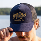 The Catch Of The Day | Shinesty Fish Corduroy Trucker Hat - Shinesty