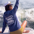 The Pontoon Saloon | Tiki Pontoon Sexy Terry™ Men’s Lounge Hoodie - Shinesty