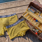The Regatta | Navy and Yellow Terry Ball Hammock® Boxer - Shinesty