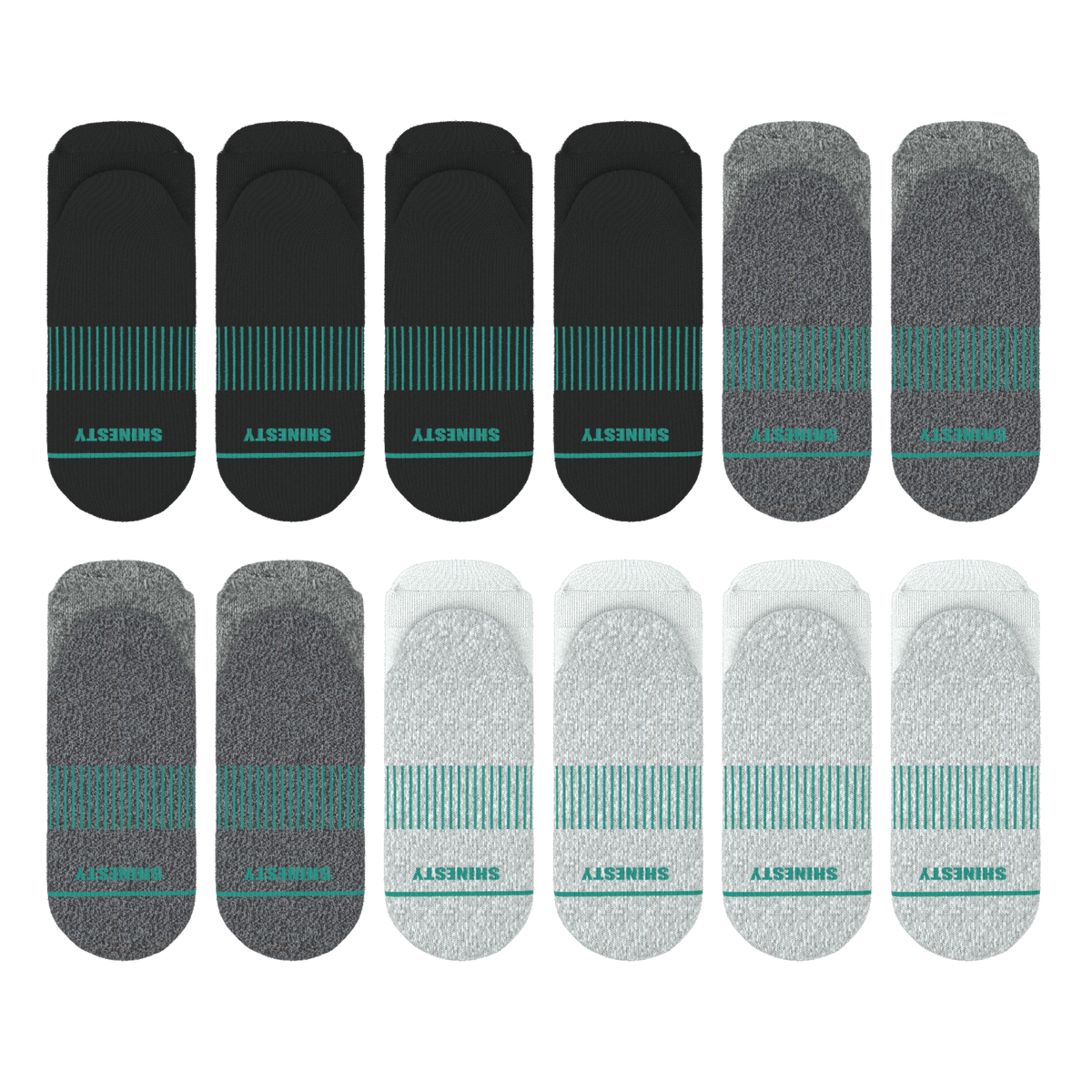 The Staple | Heel Hammock™ Ankle Socks 12 Pack - Shinesty