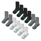 The Staple | Heel Hammock™ Crew Socks 12 Pack - Shinesty