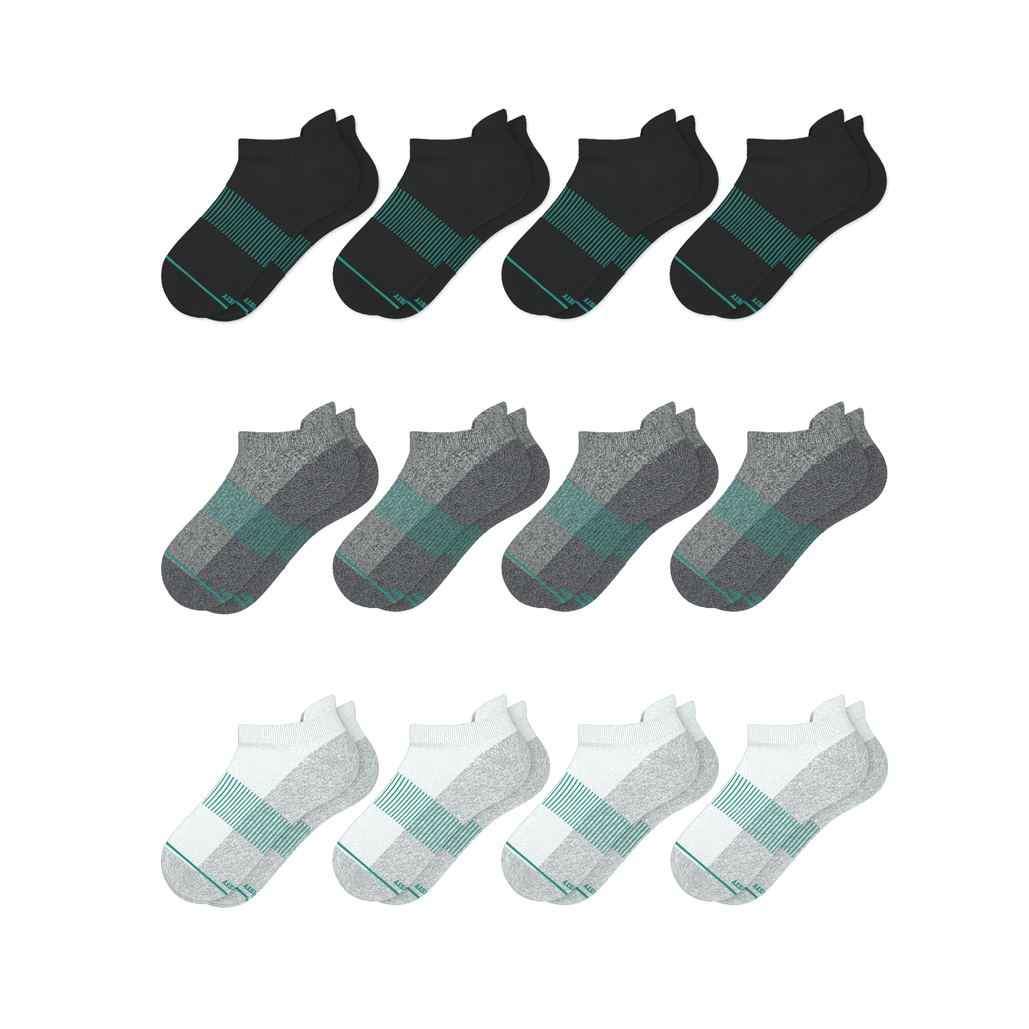 The Staple | Heel Hammock™ Ankle Socks 12 Pack - Shinesty