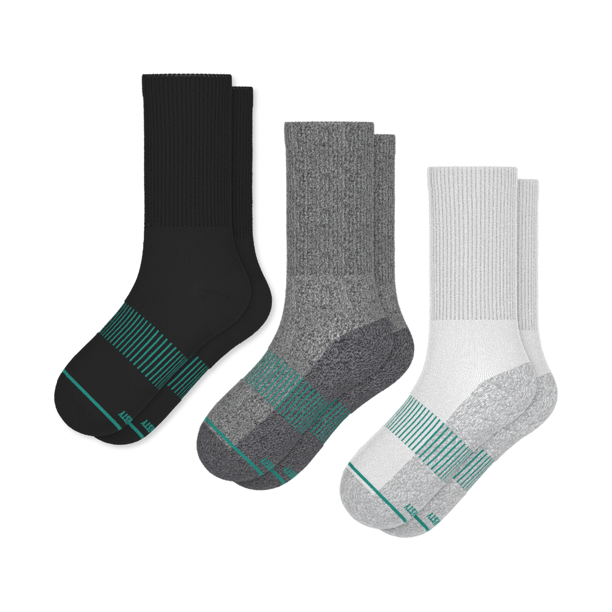 The Staple | Heel Hammock™ Crew Socks 3 Pack - Shinesty