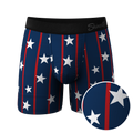 The Stars & Stripes | USA Pinstripe Ball Hammock® Pouch Underwear - Shinesty