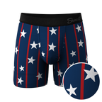 The Stars & Stripes | USA Pinstripe Ball Hammock® Pouch Underwear - Shinesty