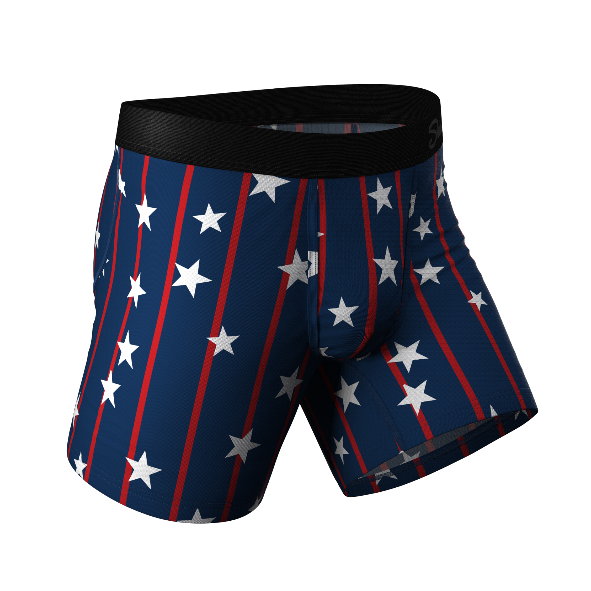 The Stars & Stripes | USA Pinstripe Ball Hammock® Pouch Underwear - Shinesty