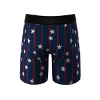 The Stars & Stripes | USA Pinstripe Ball Hammock® Boxer - Long Leg - Shinesty