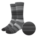 The Static Channel | Stripe Heel Hammock™ Crew Socks - Shinesty