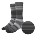 The Static Channel | Stripe Heel Hammock™ Crew Socks - Shinesty